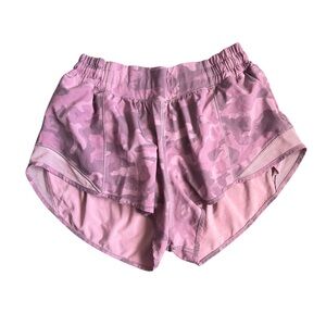 Lululemon Pink Camo Running Shorts  🩷